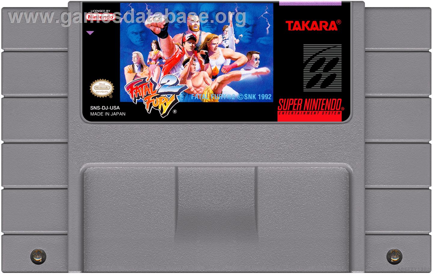 Fatal Fury 2 - Nintendo SNES - Artwork - Cartridge