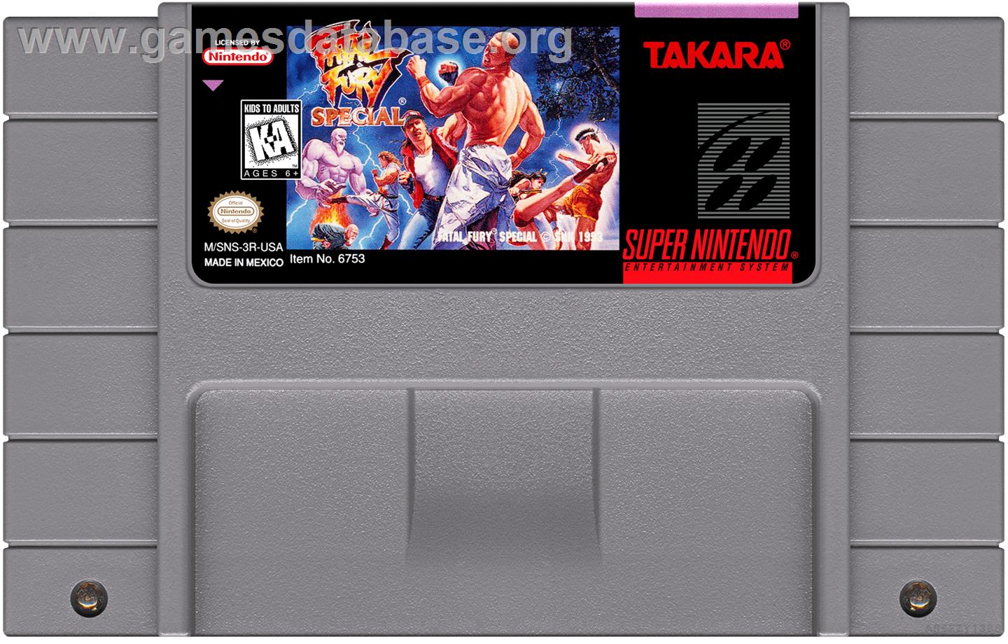 Fatal Fury Special - Nintendo SNES - Artwork - Cartridge