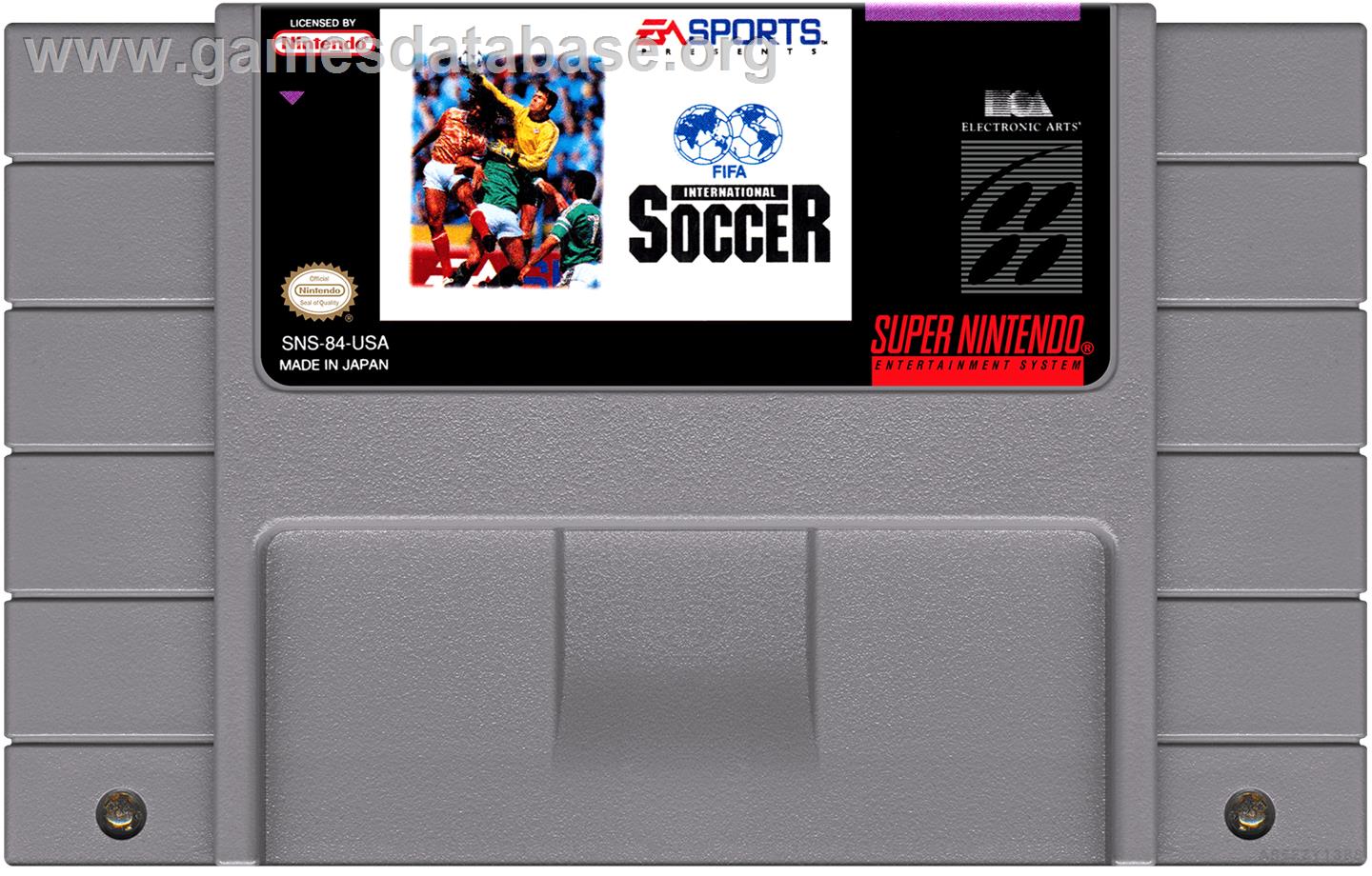 Fifa International Soccer - Nintendo SNES - Artwork - Cartridge