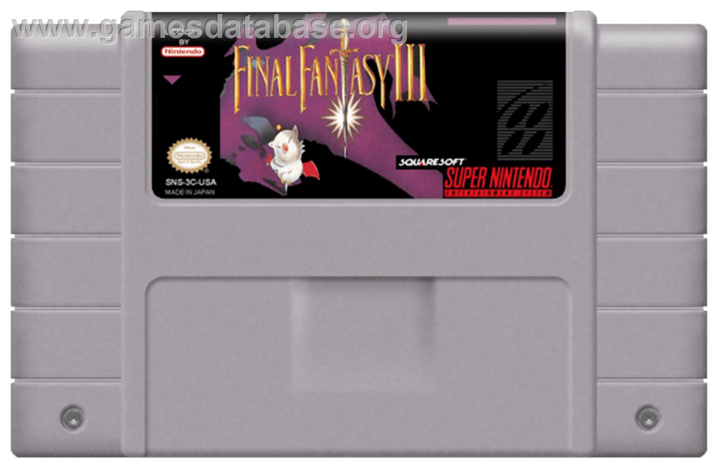 Final Fantasy III - Nintendo SNES - Artwork - Cartridge