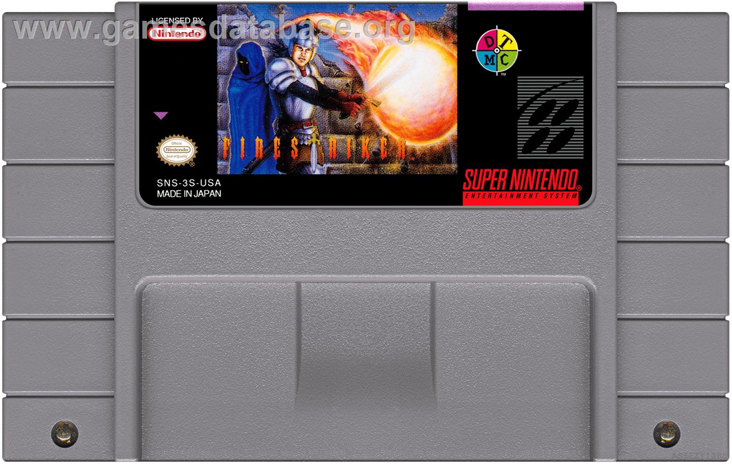 Firestriker - Nintendo SNES - Artwork - Cartridge