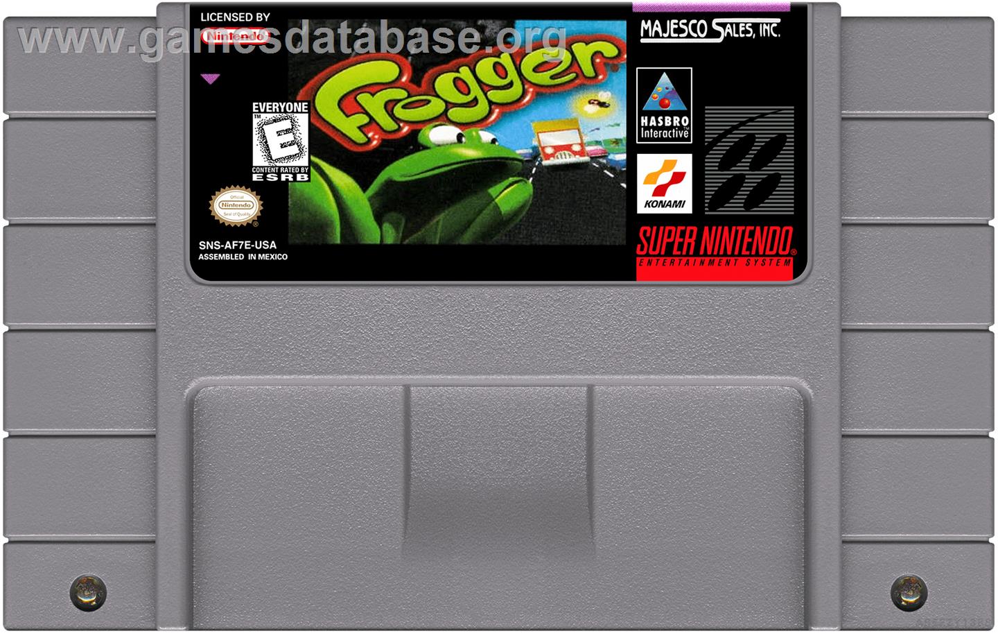 Frogger - Nintendo SNES - Artwork - Cartridge