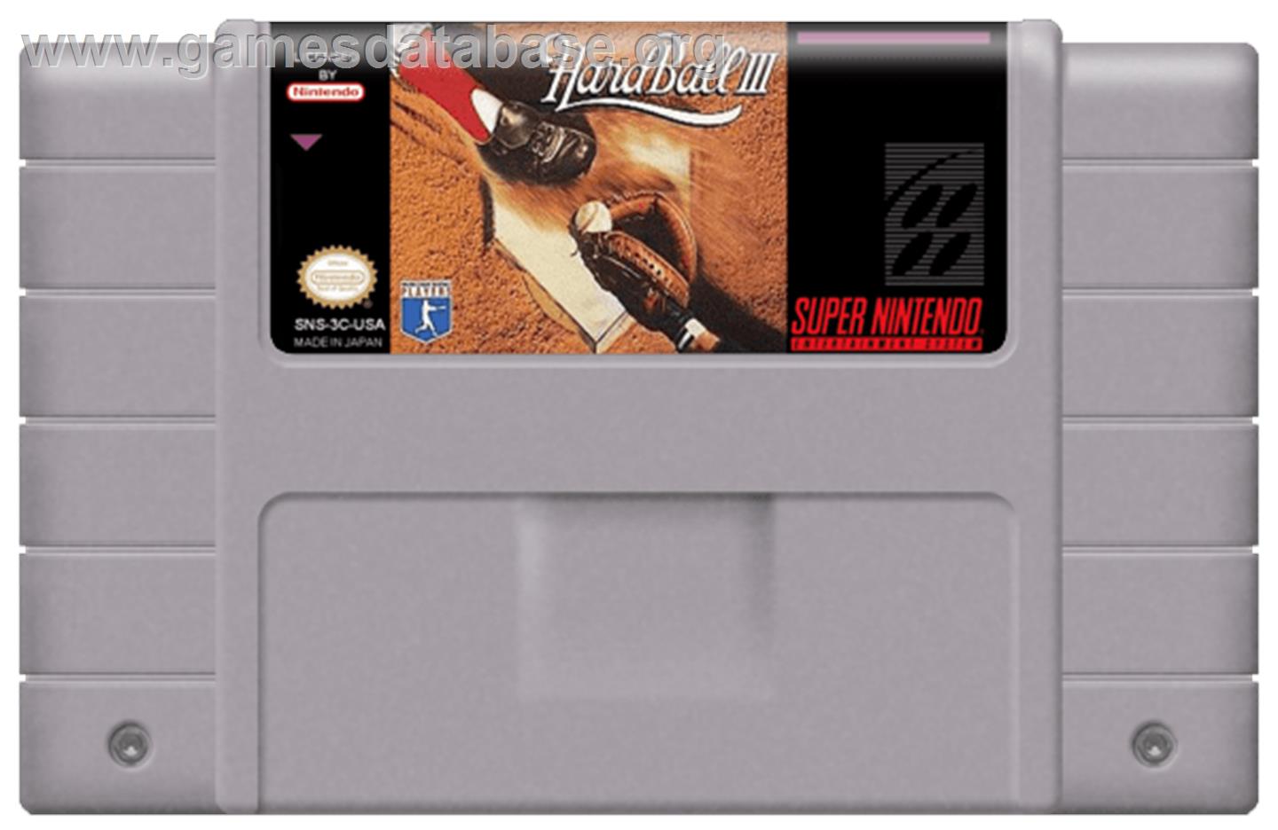 HardBall III - Nintendo SNES - Artwork - Cartridge