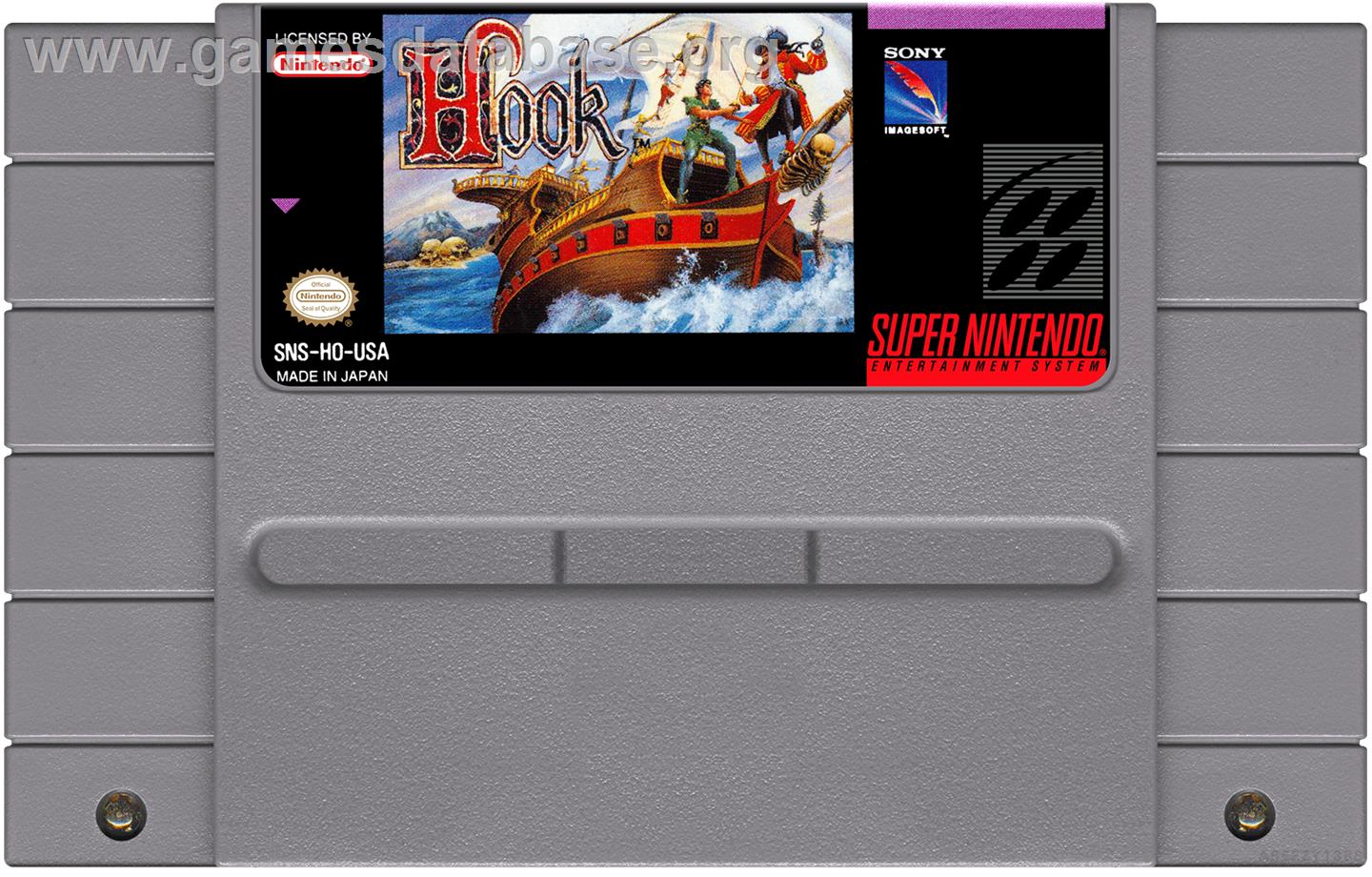 Hook - Nintendo SNES - Artwork - Cartridge