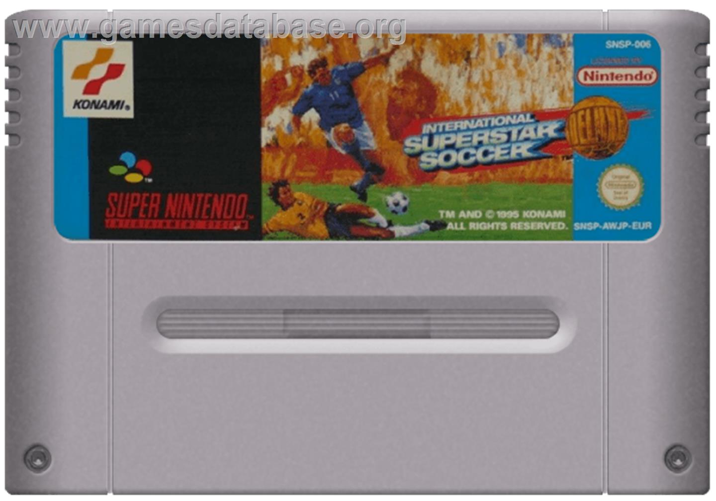 International Superstar Soccer Deluxe Nintendo Snes Artwork Cartridge