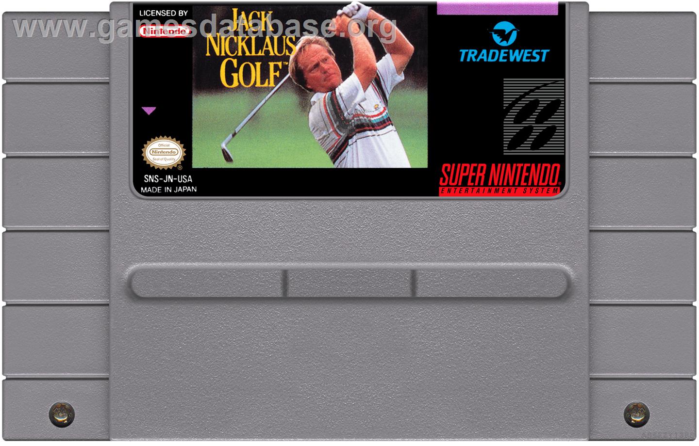 Jack Nicklaus Golf - Nintendo SNES - Artwork - Cartridge