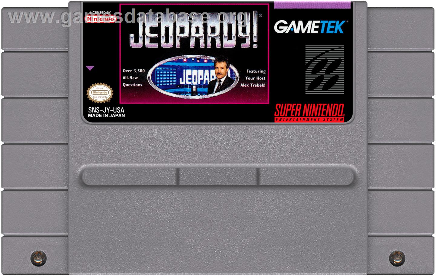 Jeopardy! - Nintendo SNES - Artwork - Cartridge