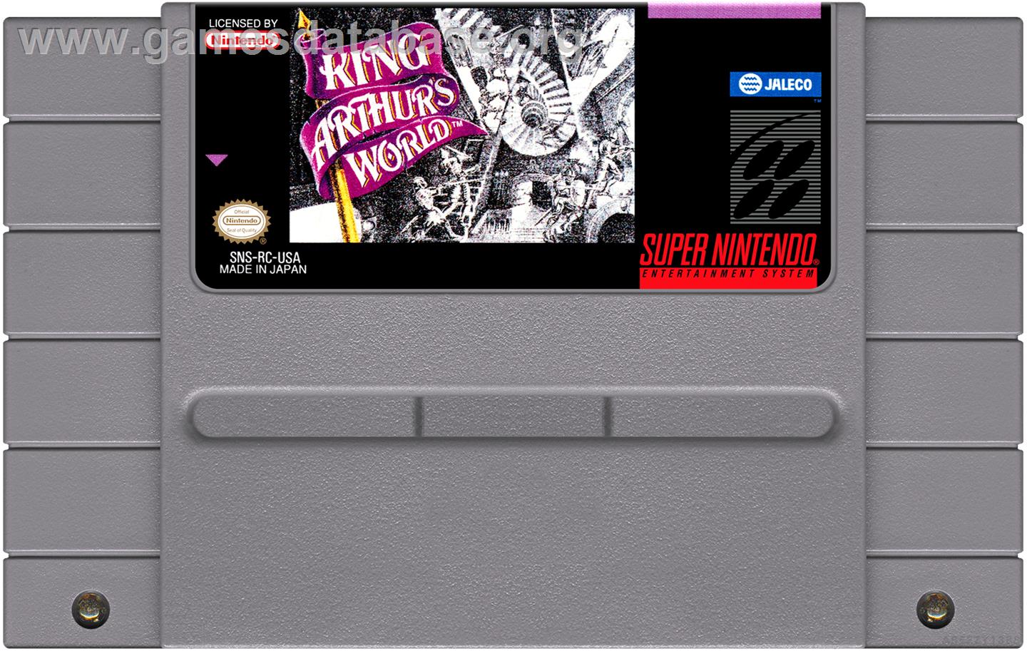 King Arthur's World - Nintendo SNES - Artwork - Cartridge