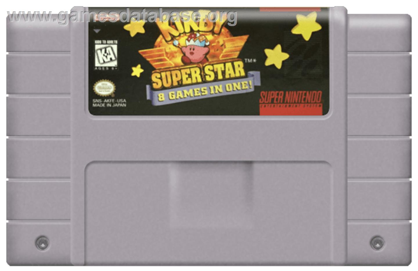 Kirby Super Star - Nintendo SNES - Artwork - Cartridge