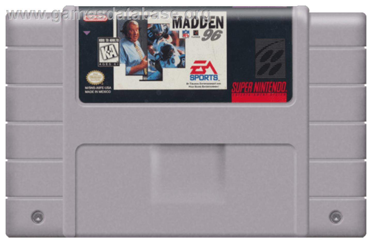 Madden NFL '96 - Nintendo SNES - Artwork - Cartridge