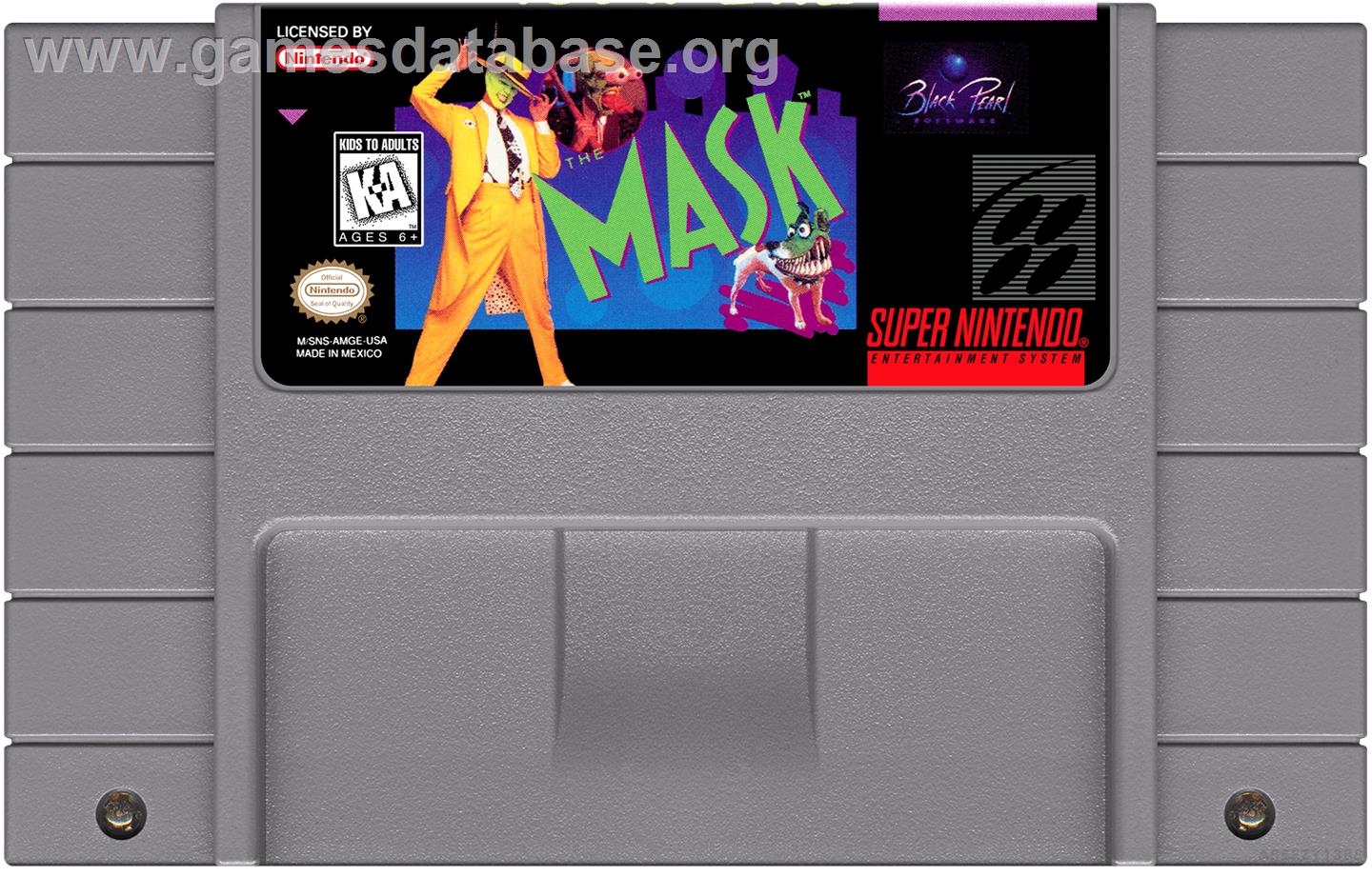 Mask, The - Nintendo SNES - Artwork - Cartridge