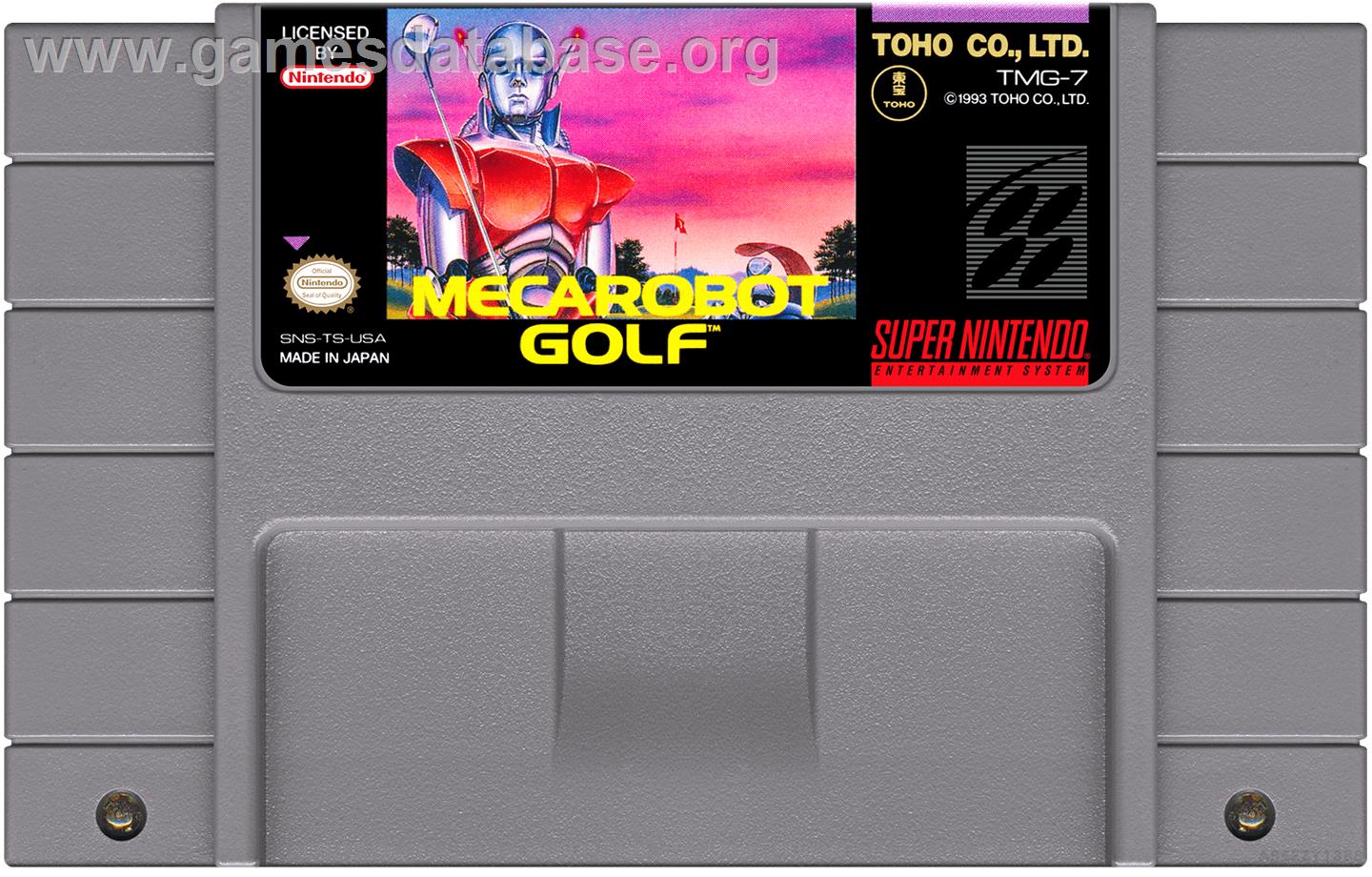 Mecarobot Golf - Nintendo SNES - Artwork - Cartridge
