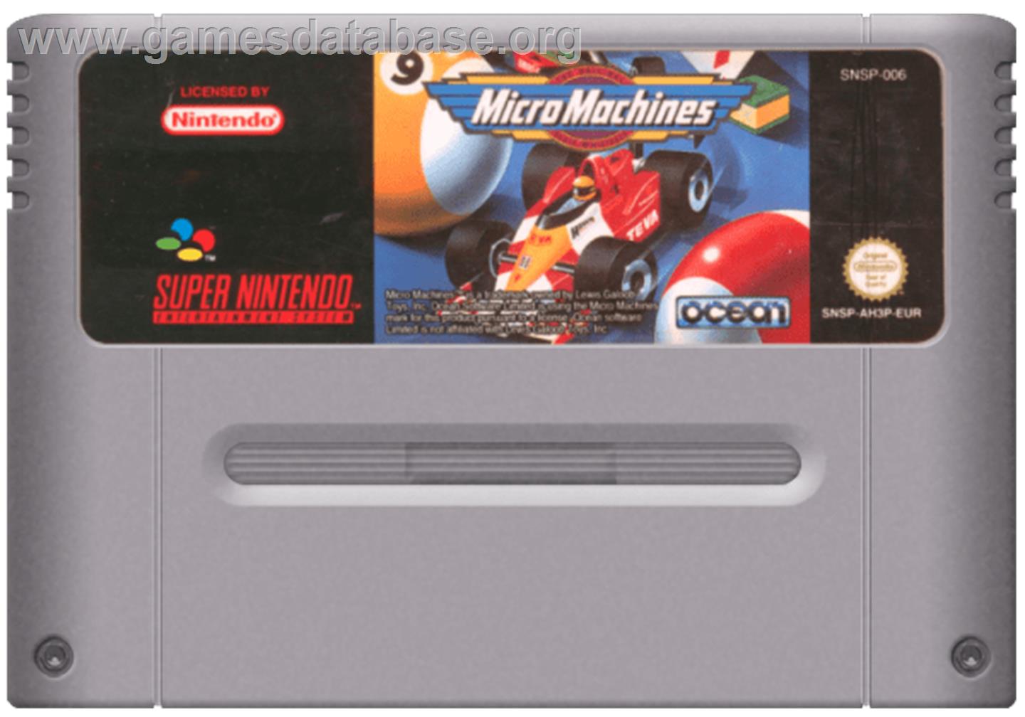 Micro Machines - Nintendo SNES - Artwork - Cartridge