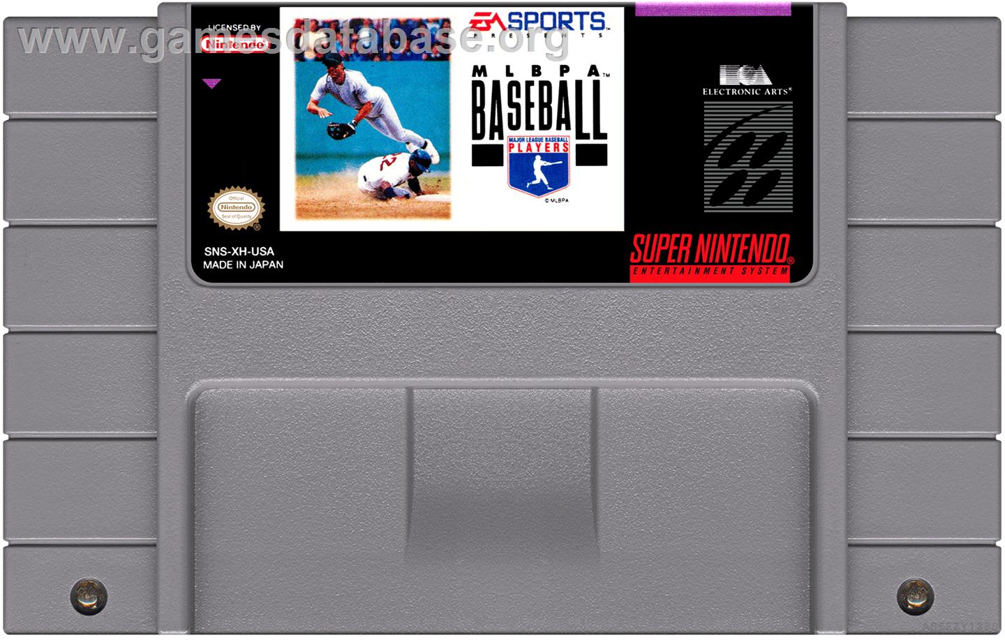 Mlbpa Baseball - Nintendo SNES - Artwork - Cartridge