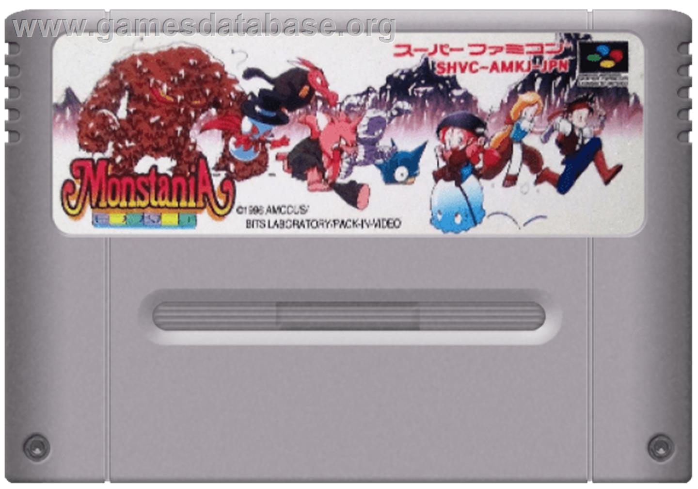 Monstania - Nintendo SNES - Artwork - Cartridge