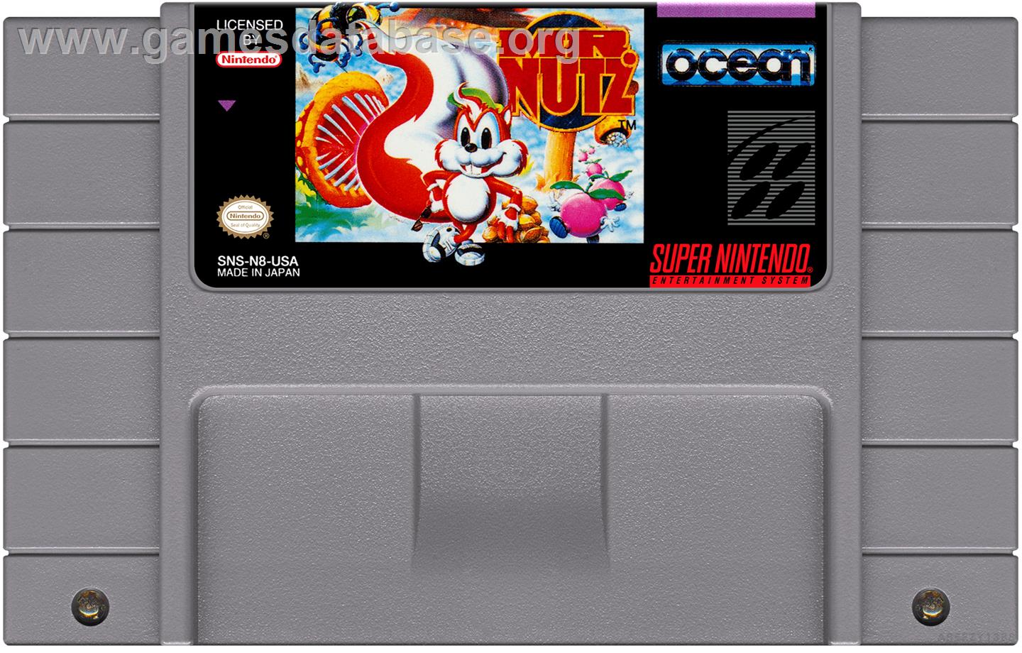 Mr. Nutz - Nintendo SNES - Artwork - Cartridge