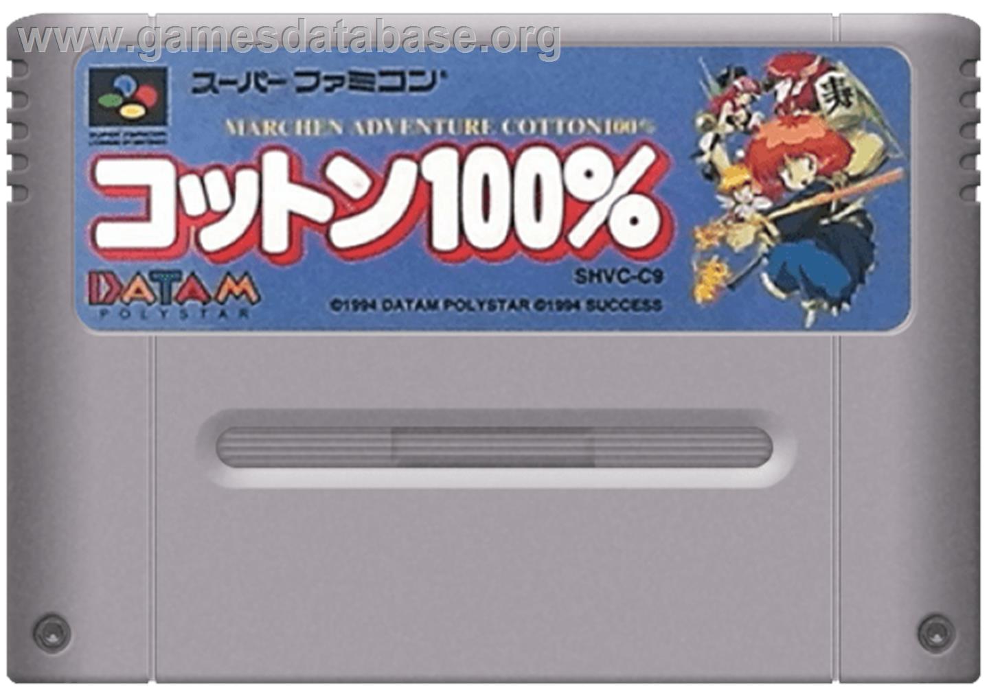 Märchen Adventure Cotton 100% - Nintendo SNES - Artwork - Cartridge