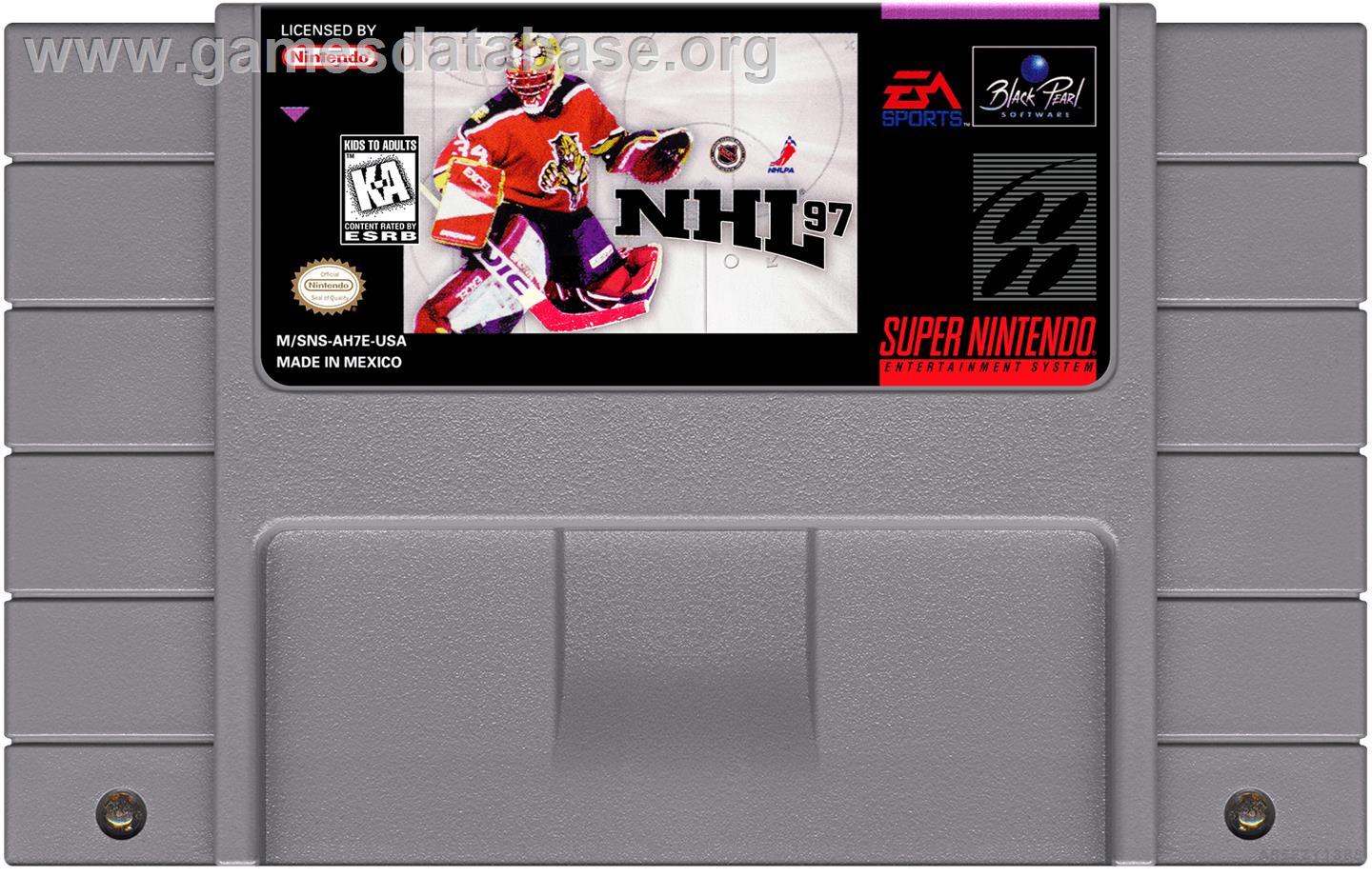 NHL 97 - Nintendo SNES - Artwork - Cartridge