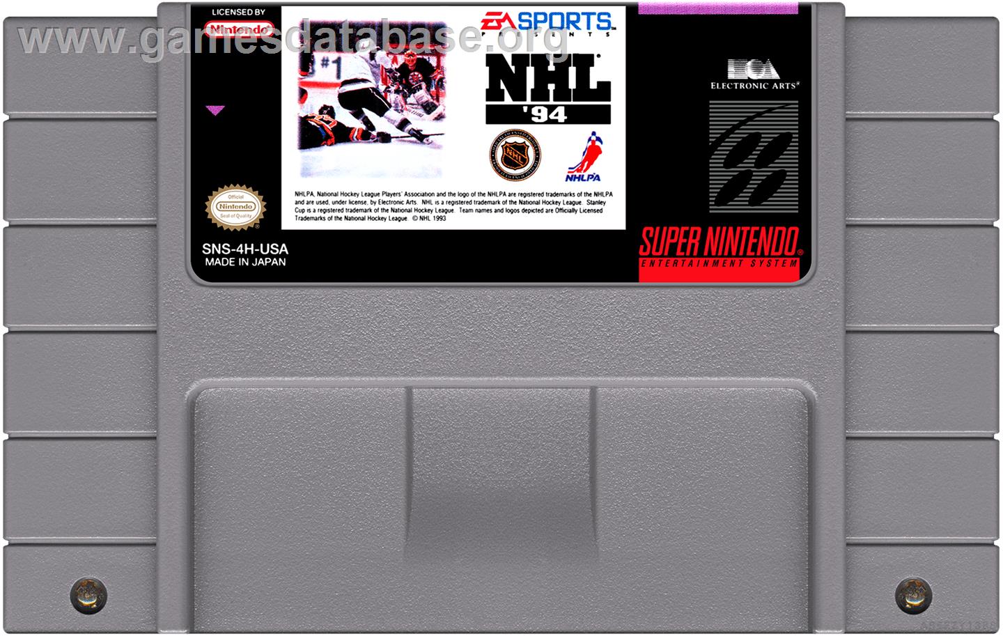 NHL Hockey '94 - Nintendo SNES - Artwork - Cartridge