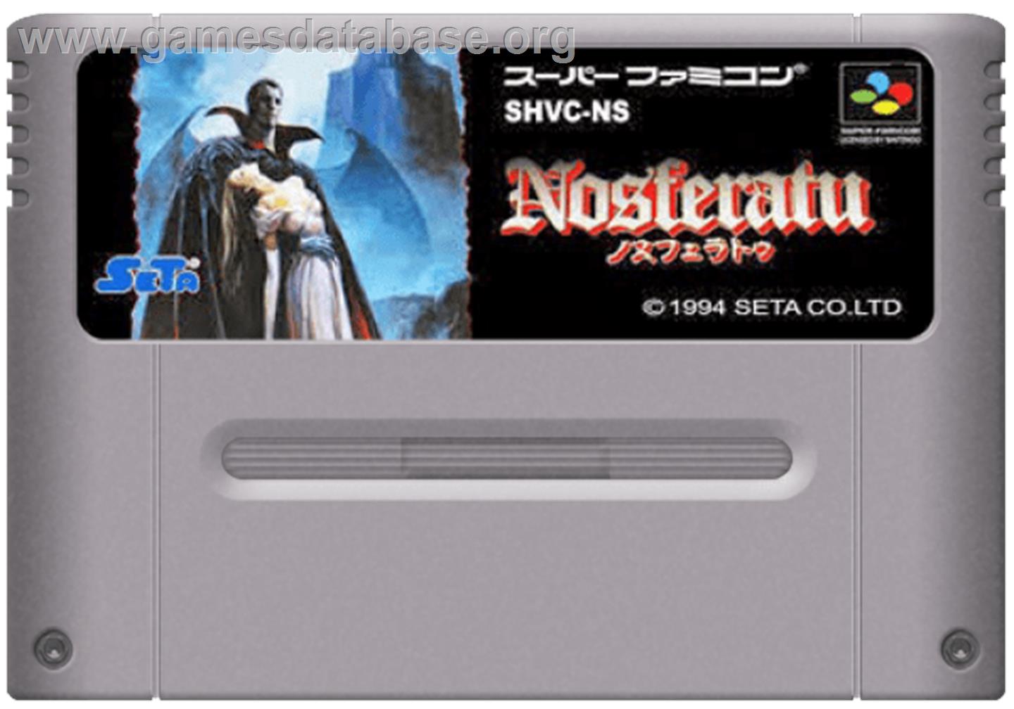 Nosferatu - Nintendo SNES - Artwork - Cartridge