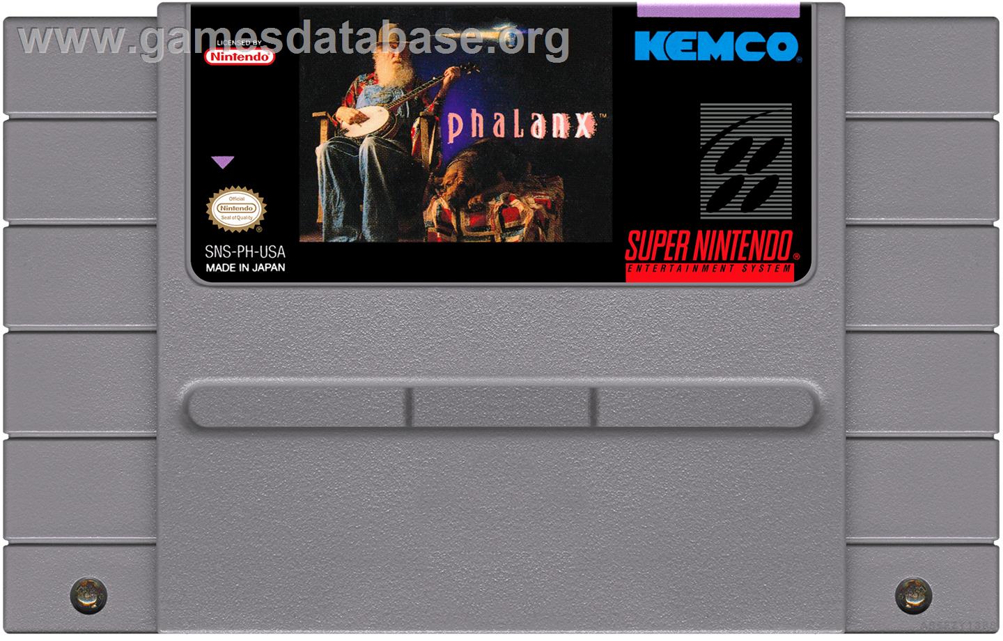 Phalanx - Nintendo SNES - Artwork - Cartridge