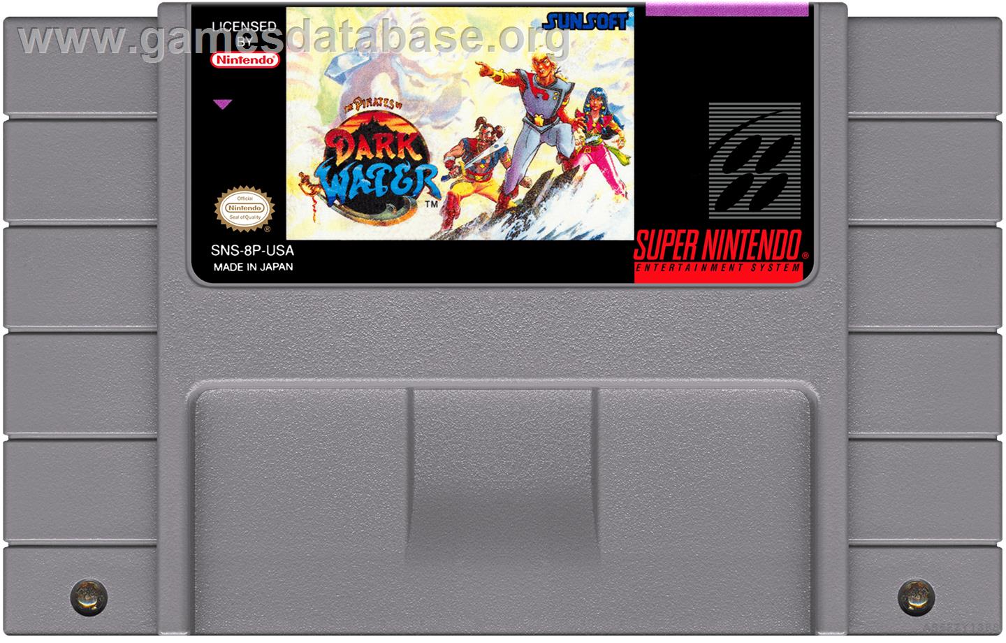 Pirates Of Dark Water, The - Nintendo SNES - Artwork - Cartridge