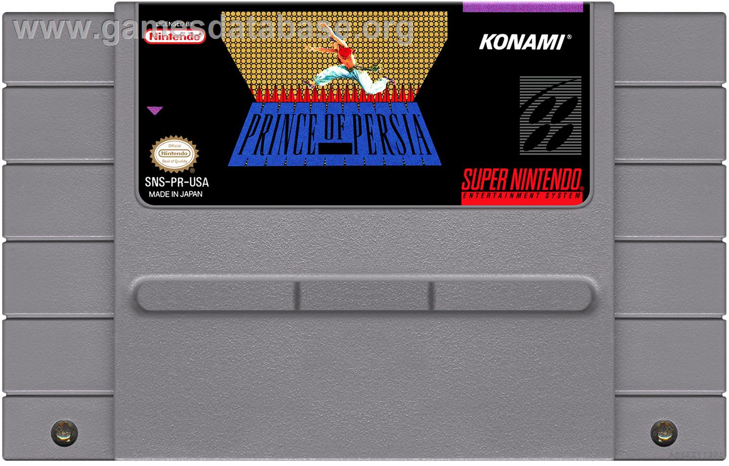 Prince Of Persia - Nintendo SNES - Artwork - Cartridge