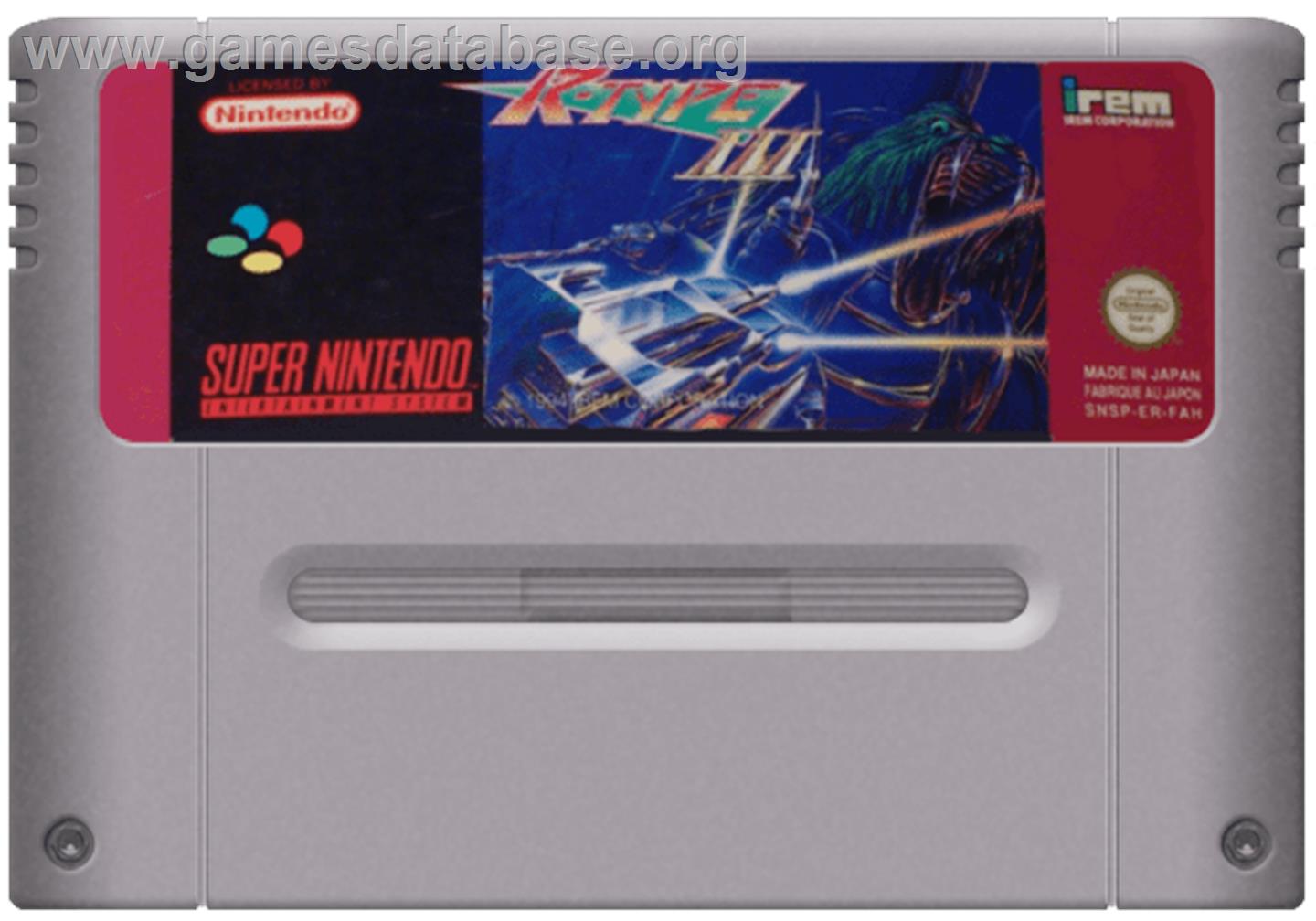 R-Type III: The Third Lightning - Nintendo SNES - Artwork - Cartridge