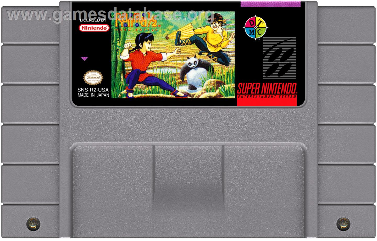 Ranma 1/2 - Hard Battle - Nintendo SNES - Artwork - Cartridge
