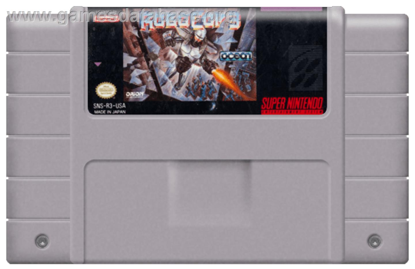 RoboCop 3 - Nintendo SNES - Artwork - Cartridge