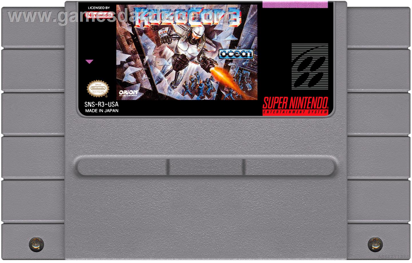 Robocop 3 - Nintendo SNES - Artwork - Cartridge