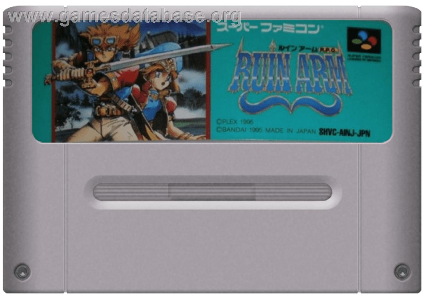 Ruin Arm - Nintendo SNES - Artwork - Cartridge