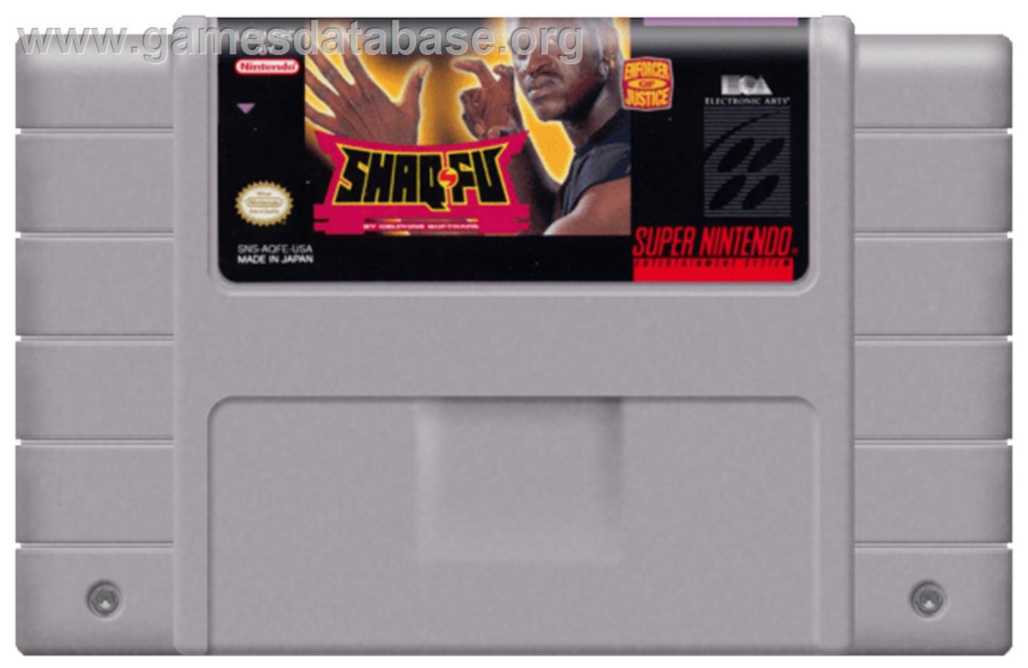 Shaq Fu - Nintendo SNES - Artwork - Cartridge