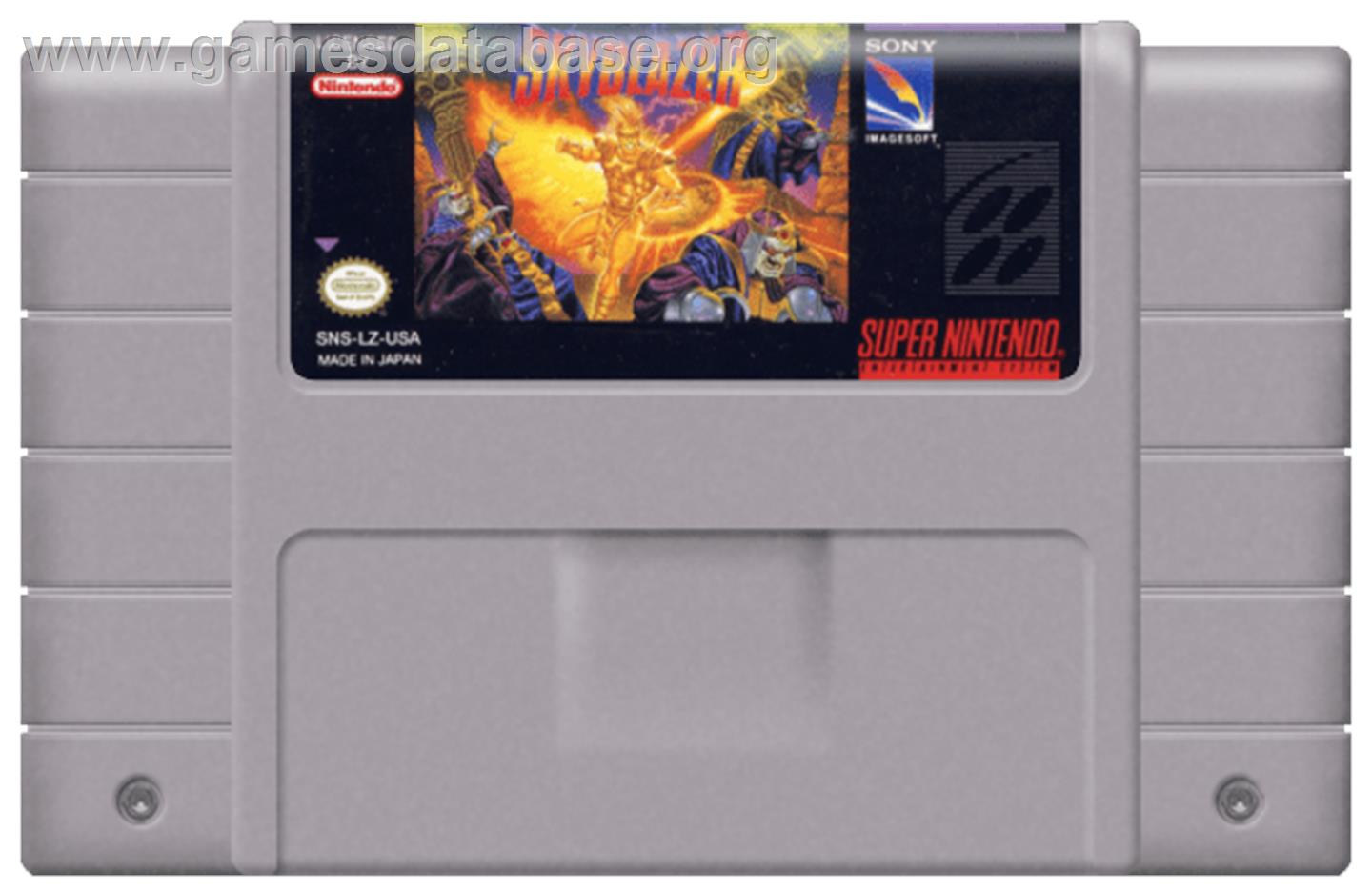 Skyblazer - Nintendo SNES - Artwork - Cartridge