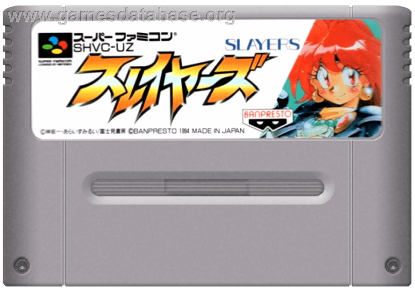 Slayers - Nintendo SNES - Artwork - Cartridge