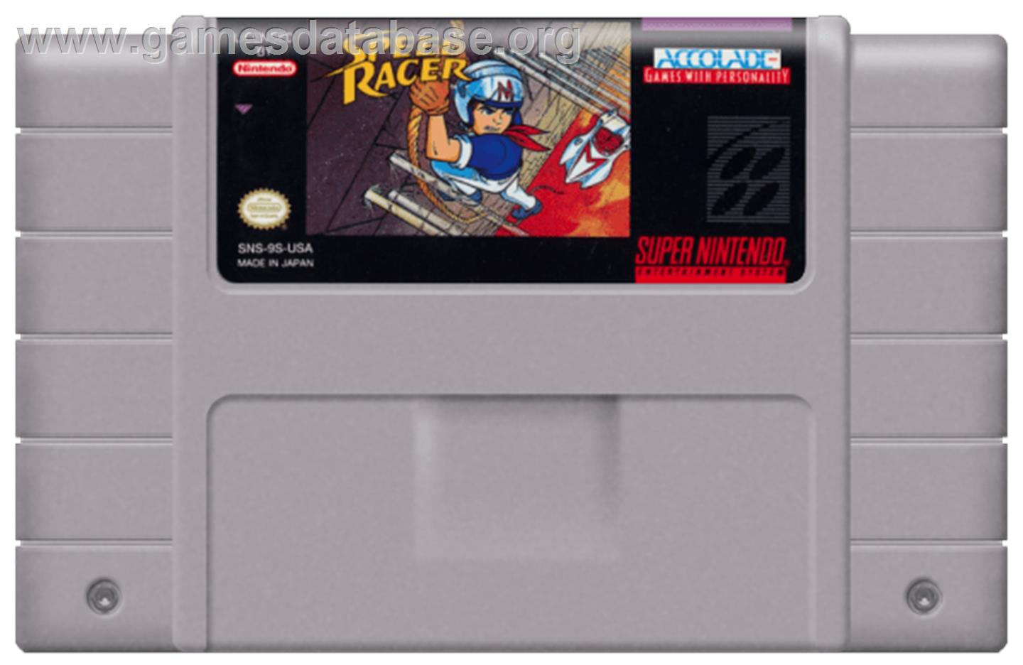 Speed Racer in My Most Dangerous Adventures - Nintendo SNES - Artwork - Cartridge