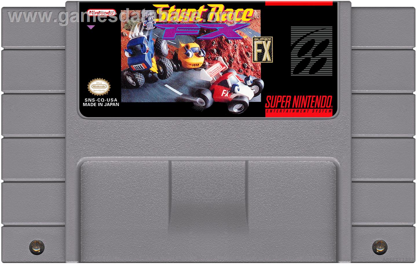 Stunt Race Fx - Nintendo SNES - Artwork - Cartridge
