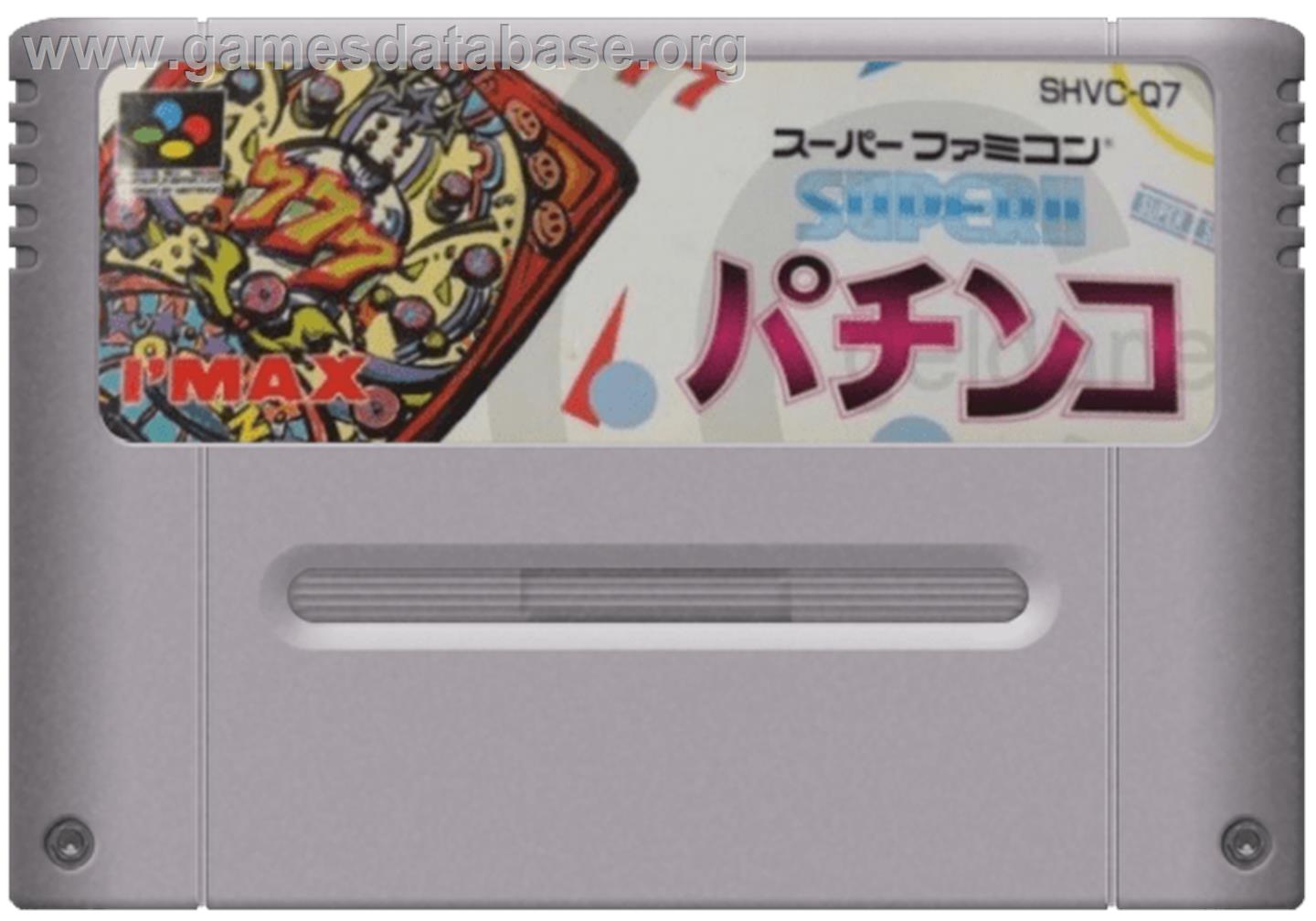 Super!! Pachinko - Nintendo SNES - Artwork - Cartridge
