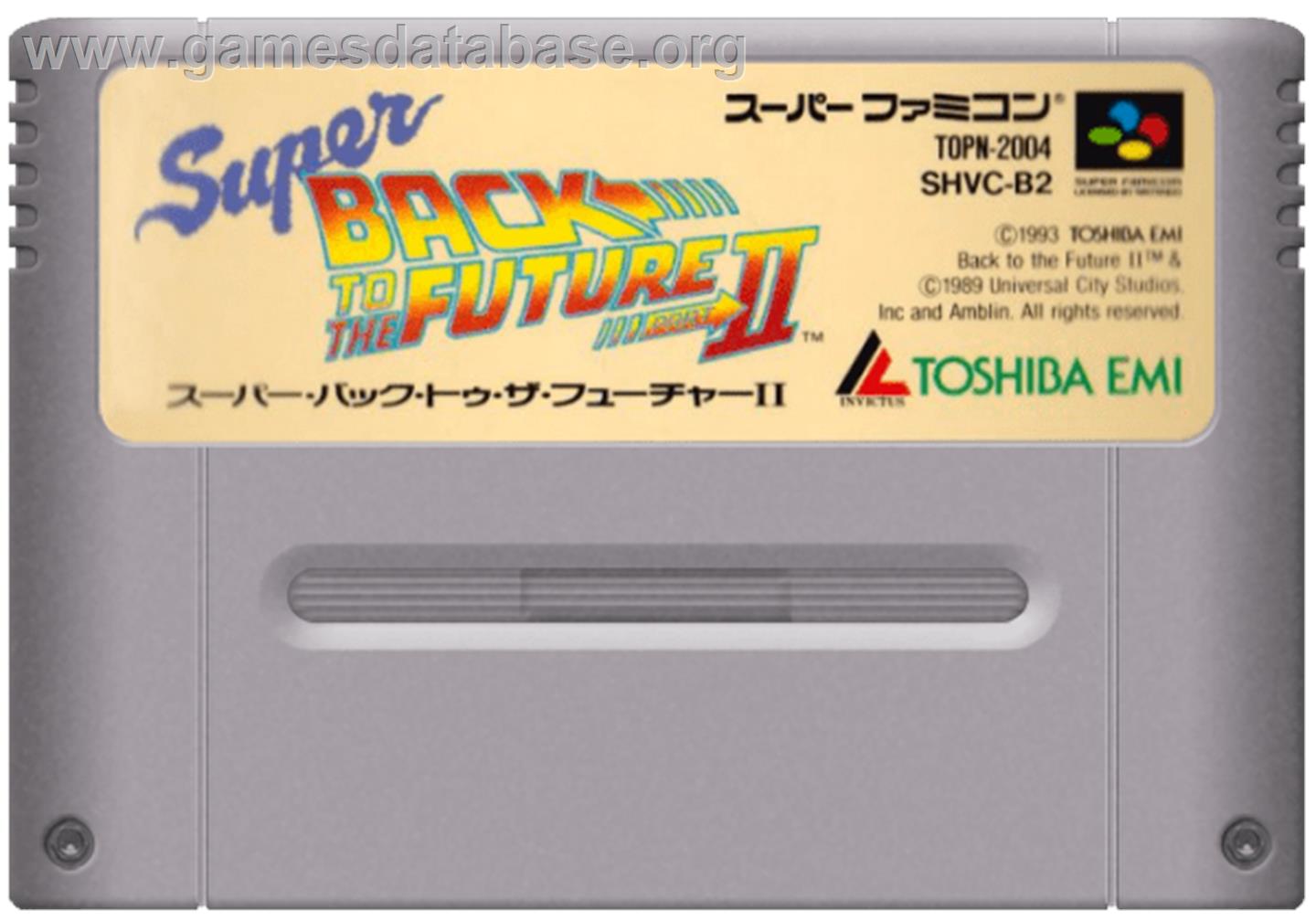 Super Back to the Future: Part II - Nintendo SNES - Artwork - Cartridge
