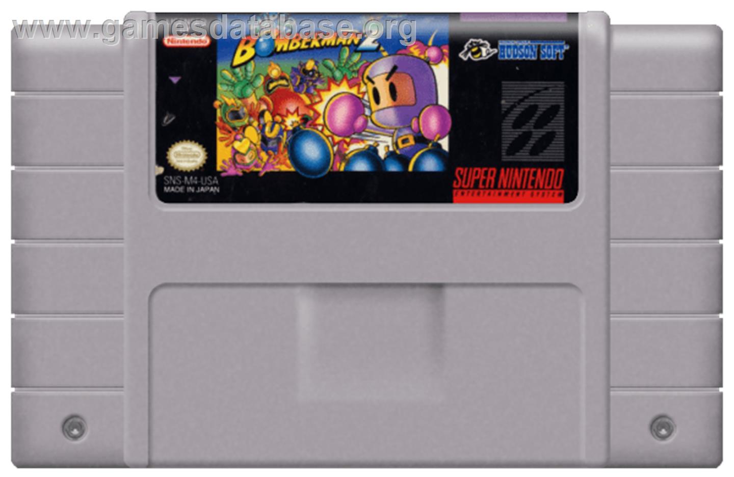 Super Bomberman 2 - Nintendo SNES - Artwork - Cartridge