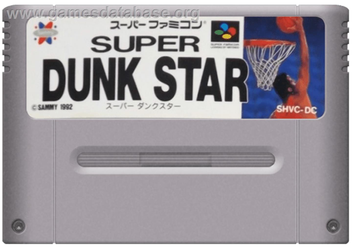 Super Dunk Star - Nintendo SNES - Artwork - Cartridge
