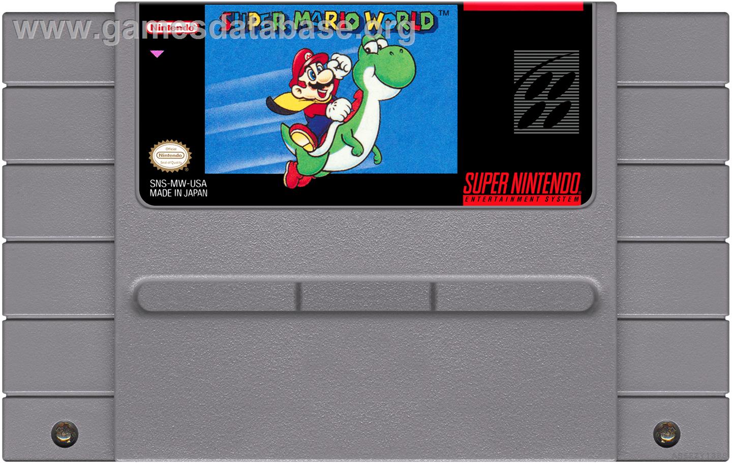 Super Mario World - Nintendo SNES - Artwork - Cartridge