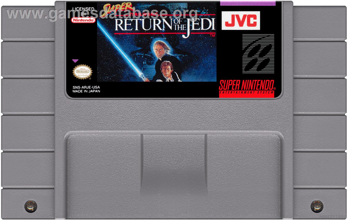 Super Star Wars - Return Of The Jedi - Nintendo SNES - Artwork - Cartridge