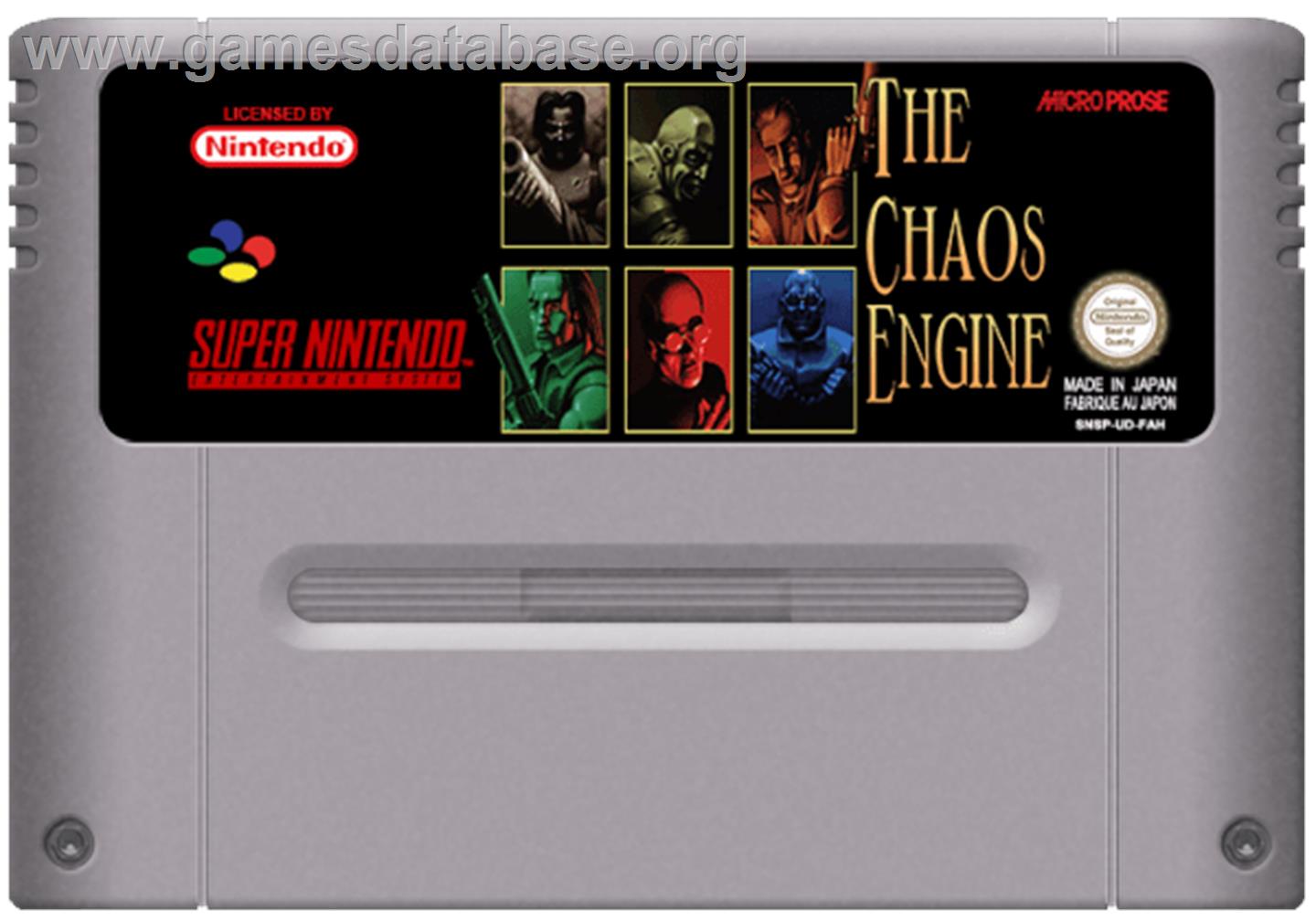 The Chaos Engine - Nintendo SNES - Artwork - Cartridge