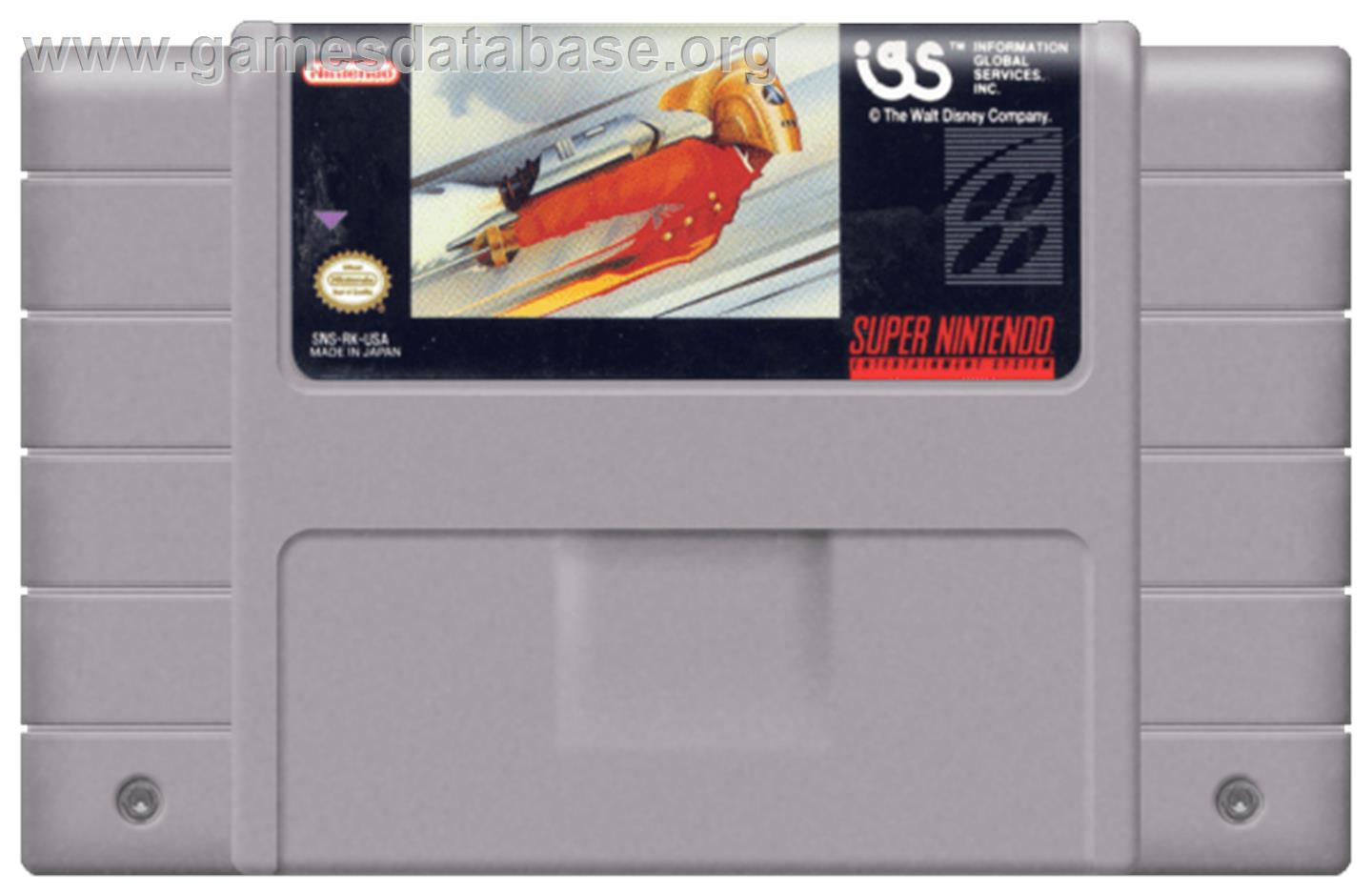 The Rocketeer - Nintendo SNES - Artwork - Cartridge