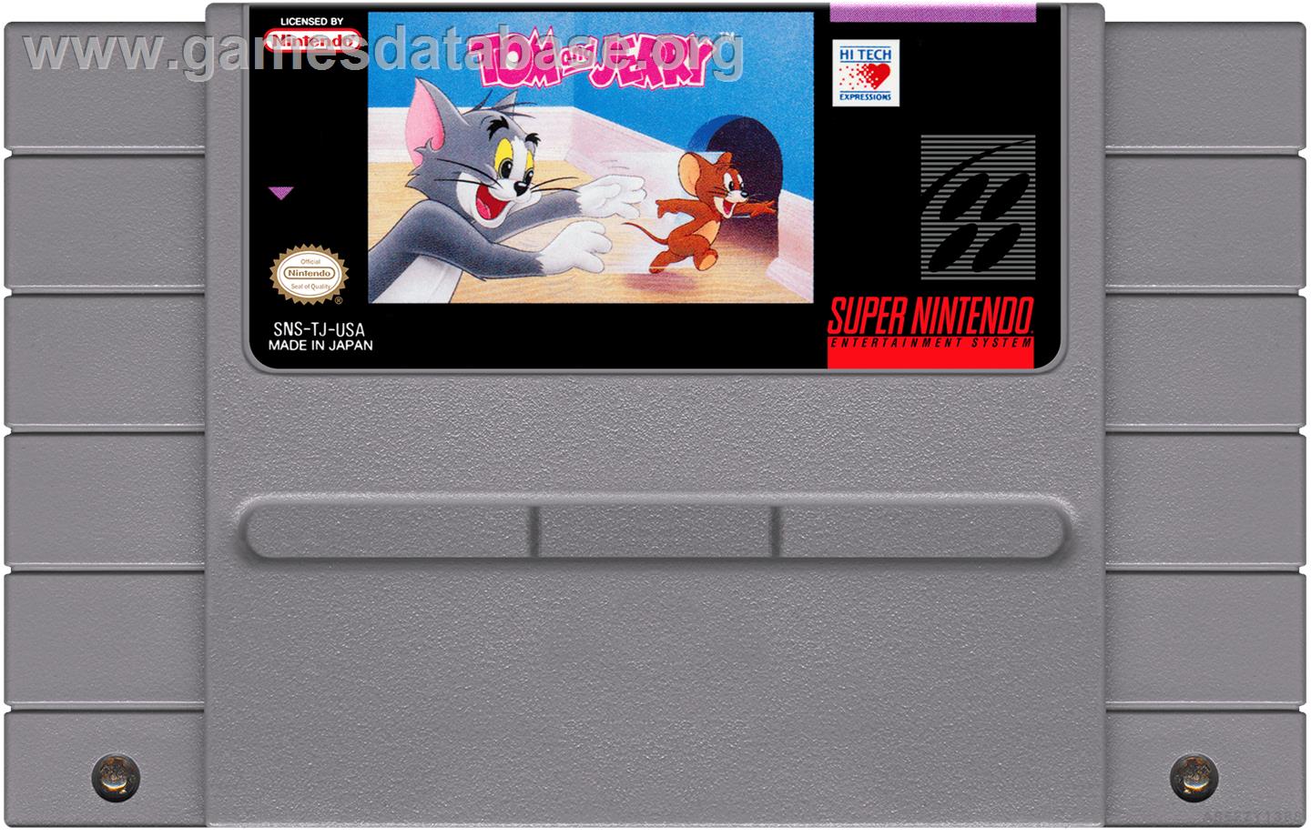 Tom And Jerry - Nintendo SNES - Artwork - Cartridge