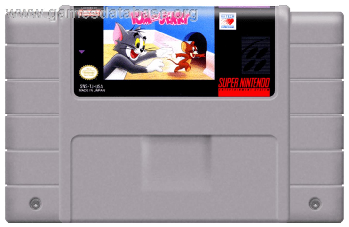 Tom and Jerry - Nintendo SNES - Artwork - Cartridge