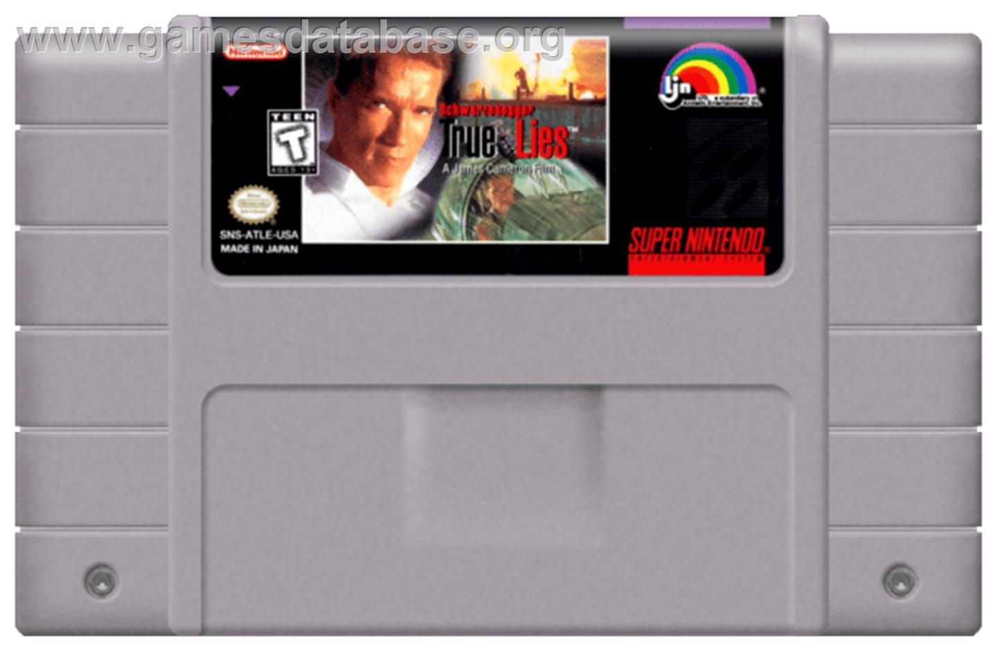 True Lies - Nintendo SNES - Artwork - Cartridge