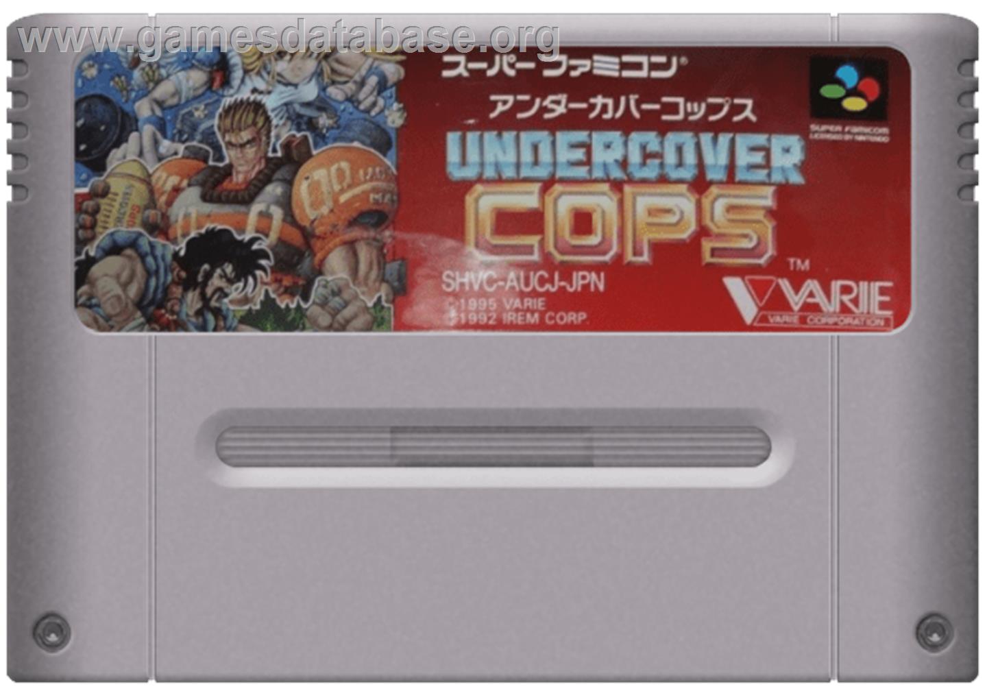 Undercover Cops - Nintendo SNES - Artwork - Cartridge