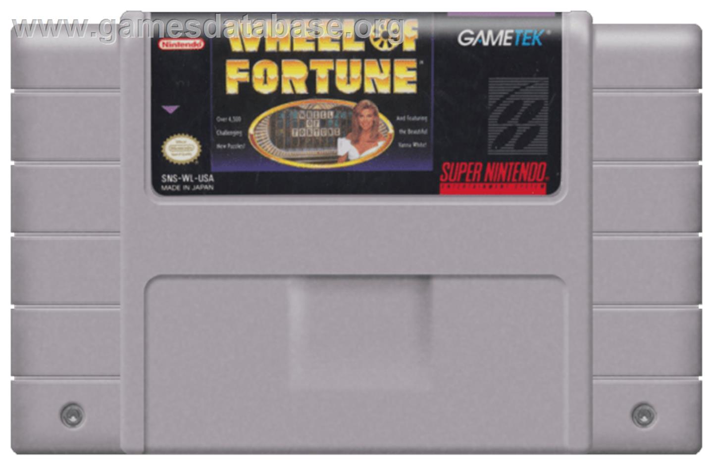 Wheel of Fortune - Nintendo SNES - Artwork - Cartridge